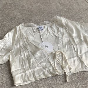 princess poly satin top